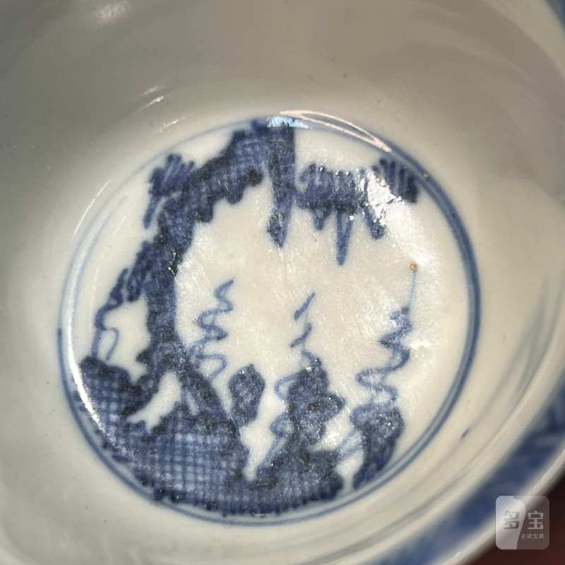 清 青花花卉纹杯 - 图6